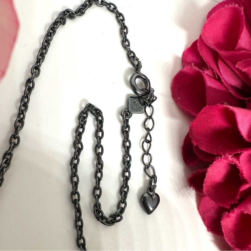 VINTAGE⚜️Made In Paris Crystal Chain Necklace - Picture 3 of 8